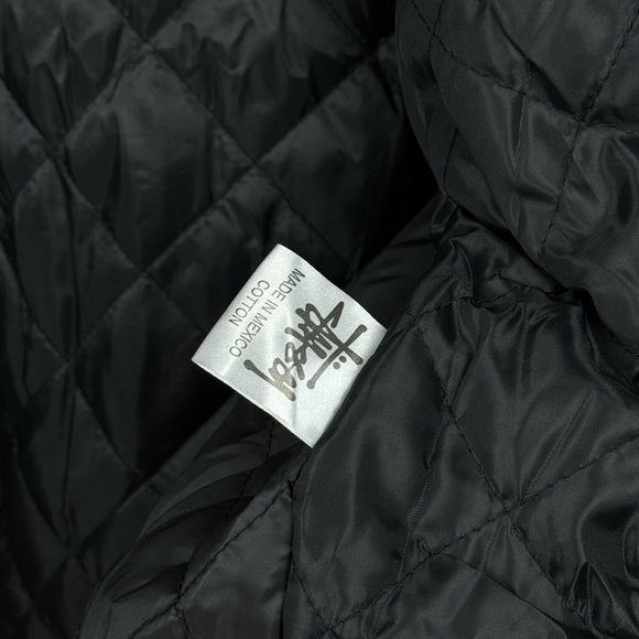 Stussy Black Eight Embroidered Baseball Jacket - Picture 9 of 9